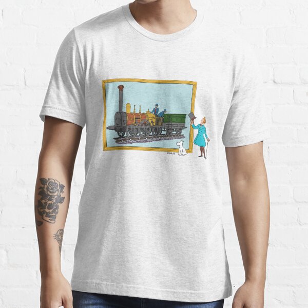 Tim und Struppi mit dem Zug Essential T-Shirt