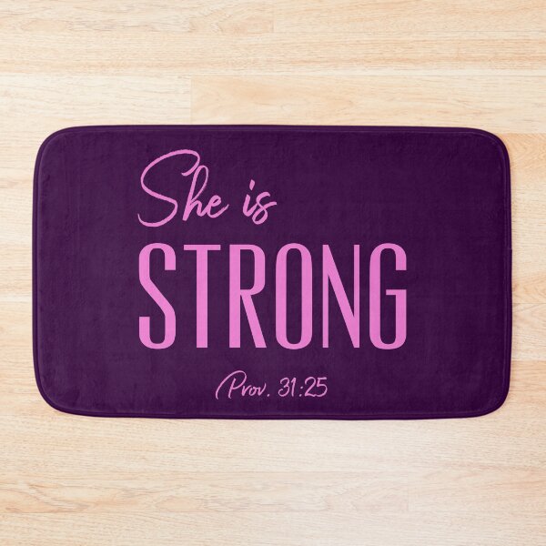 Item preview, She is Strong - Proverbs Bible Verse designed and sold by ShareYourFaith.