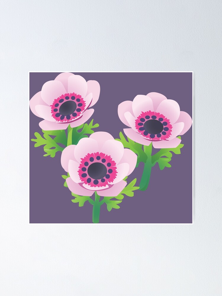 "Pink Windflower - Animal Crossing New Horizons" Poster by