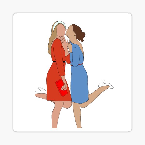 Serena And Blair Sticker For Sale By Lola Simpson123 Redbubble