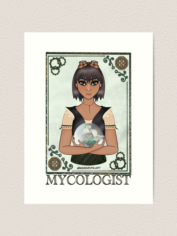 Alternate view of Mycologist (STEAMpunk Art) Art Print