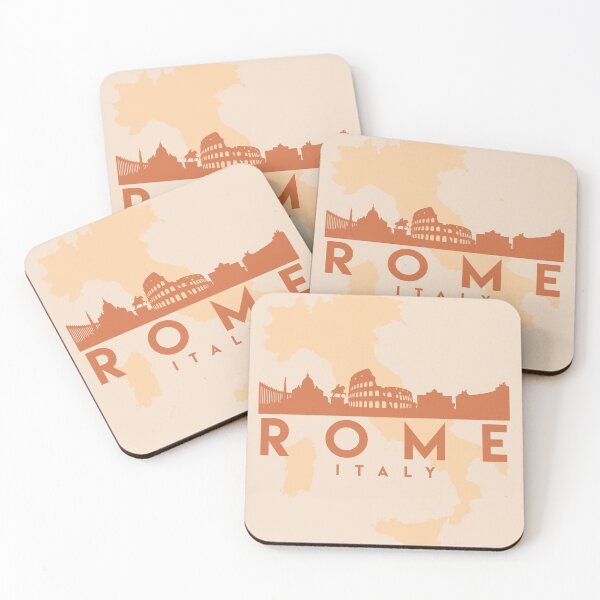Artikelvorschau, ROME ITALY CITY MAP SKYLINE EARTH TONES entworfen und verkauft von deificusArt.