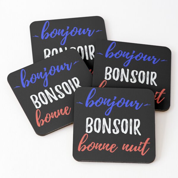 Item preview, bonjour Bonsoir bonne nuit in French  designed and sold by DavJen.