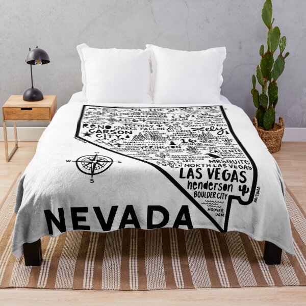 Item preview, Nevada Map designed and sold by fiberandgloss.