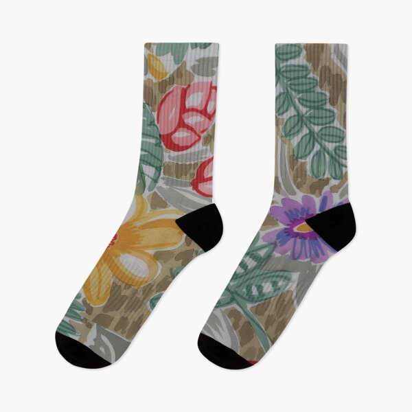Item preview, Watercolor Tropical on Leopard Skin designed and sold by Leslie Rogers Todder.