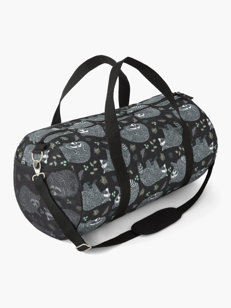 Alternate view of Raccoons! Design 42 / 365 Days of Design Duffle Bag
