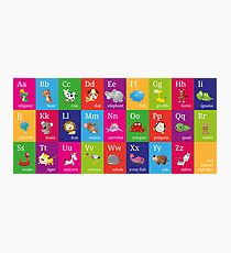 Animal Alphabet Photographic Print