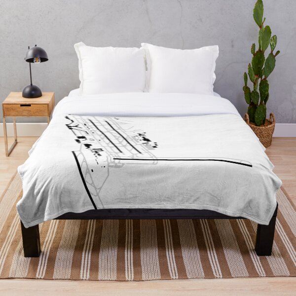 Frankfurt am Main Airport Throw Blanket