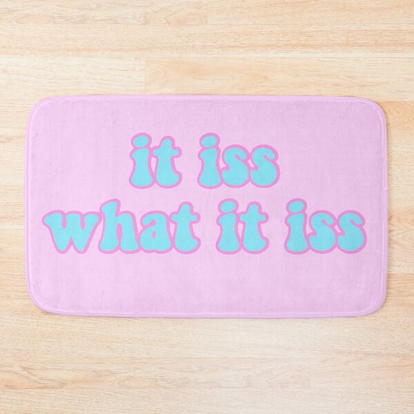 Item preview, it is what it is blue and pink designed and sold by KaylaH22.