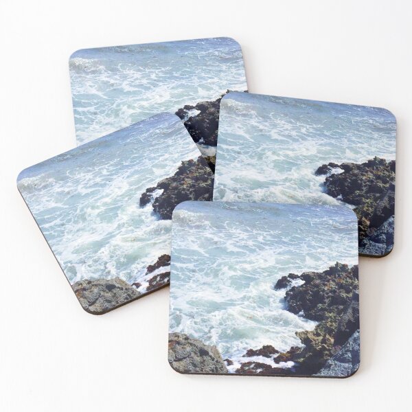 Item preview, BLUE OCEAN WAVES / Tumbled / Ocean Water / Mexico / Rocky Shore / Churning Water designed and sold by artenvironments.