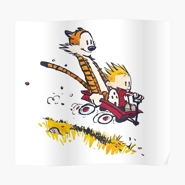 Calvin Hobbes joue 4 Poster
