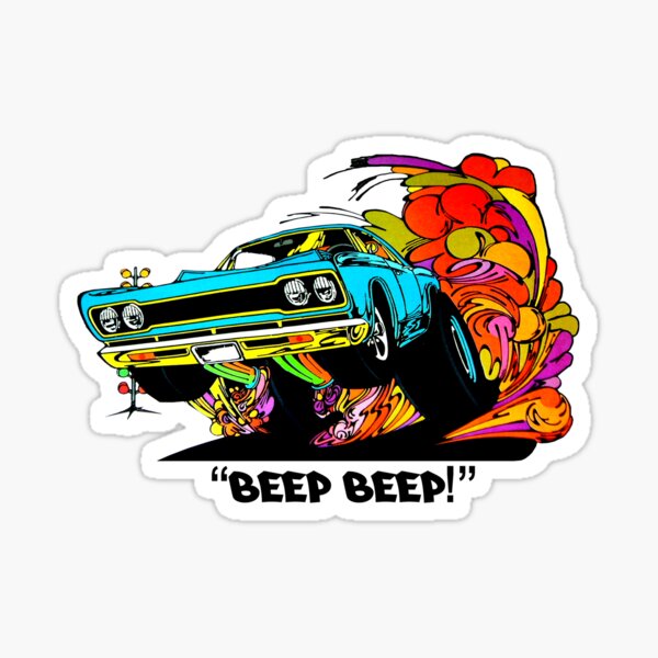 1968 Plymouth GTX artwork Sticker