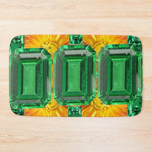 Item preview, GREEN EMERALD GEMS FLORAL ART designed and sold by sharlesart.