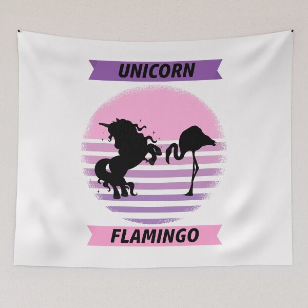 Item preview, Unicorn flamingo retro pink designed and sold by Imutobi.