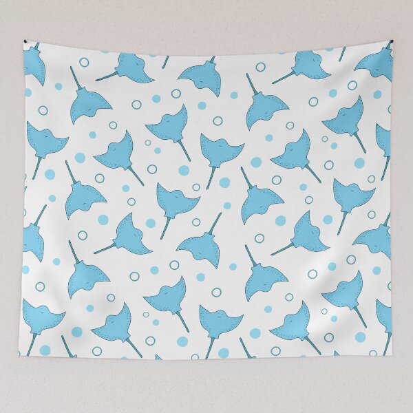 Item preview, Stingray pattern on white background designed and sold by GulArt.