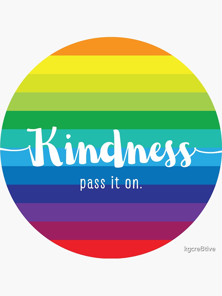 Thumbnail 3 of 3, Sticker, Kindness designed and sold by kgcre8tive.