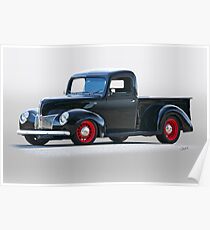 1940 Ford Deluxe 8 Abholung Poster