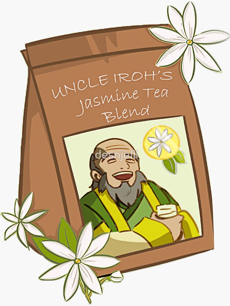 "Uncle Iroh's Jasmine Tea Blend" Sticker by desnjelli Redbubble