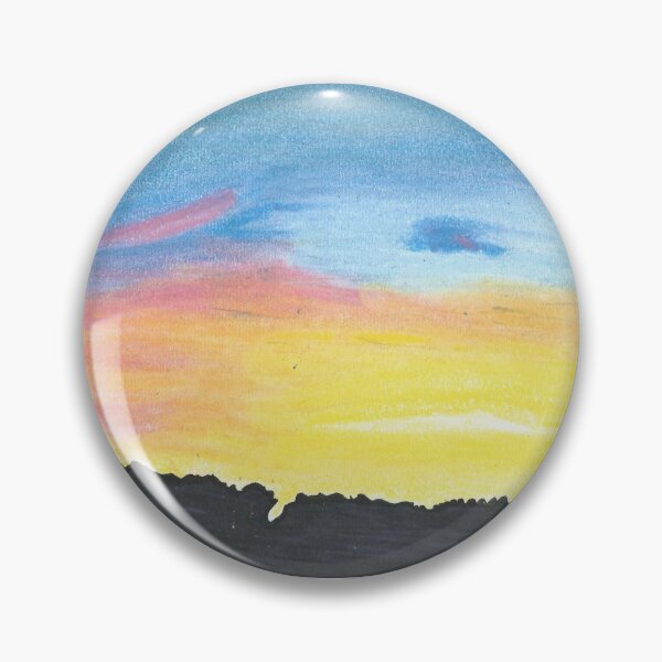 Item preview, Puesta de sol sobre los árboles con tiza Pastel y Sharpie designed and sold by MaxMMasterson.