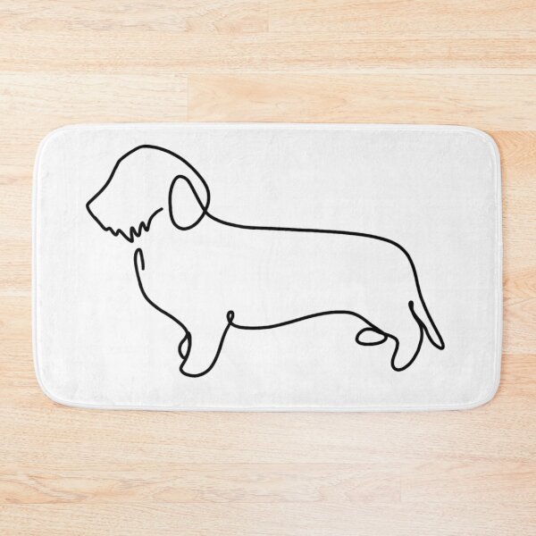 Item preview, One line Illustration of a Dachshund Wirehaired Dachshund designed and sold by dooodles.