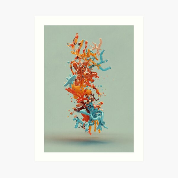 Liquid dance Art Print