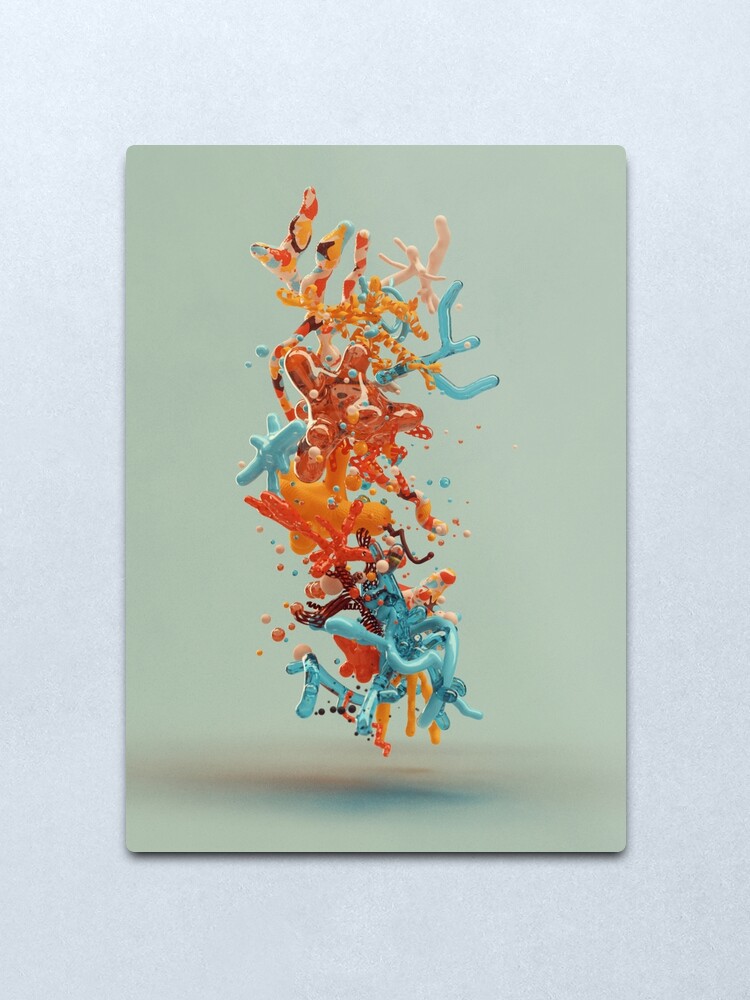 Alternate view of Liquid dance Metal Print