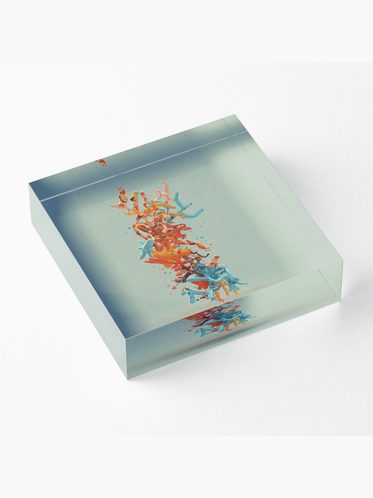 Alternate view of Liquid dance Acrylic Block