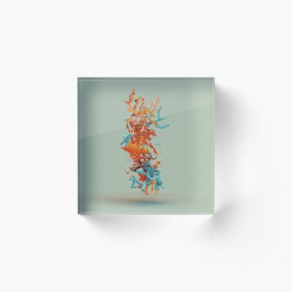Liquid dance Acrylic Block