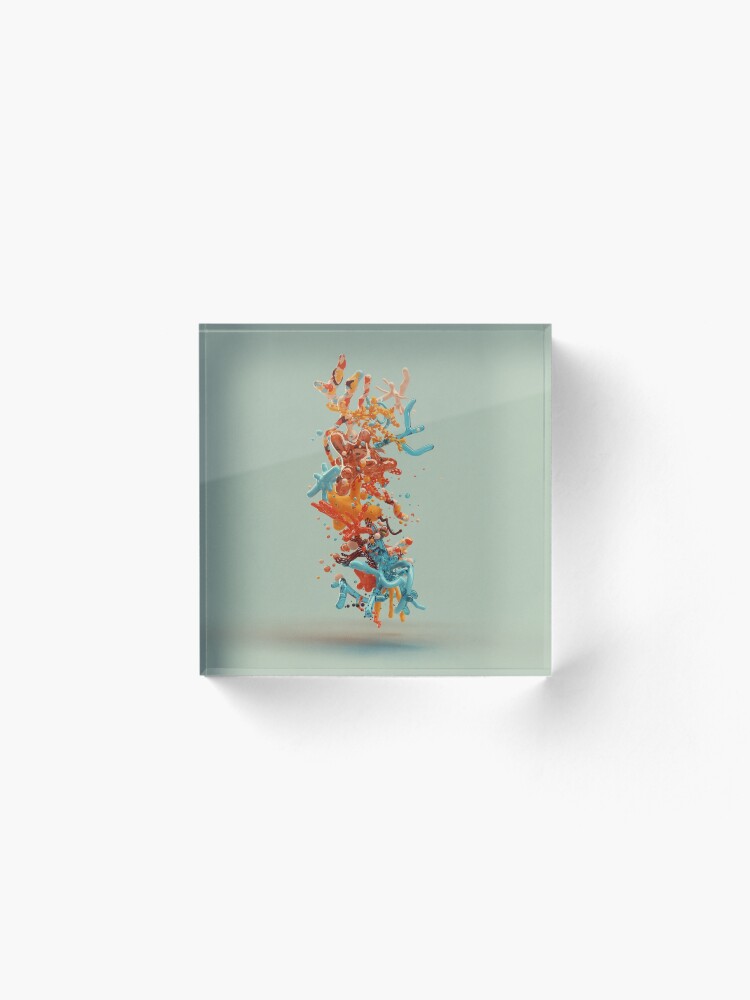 Alternate view of Liquid dance Acrylic Block