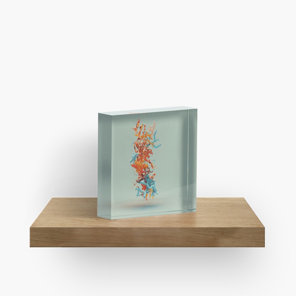Liquid dance Acrylic Block