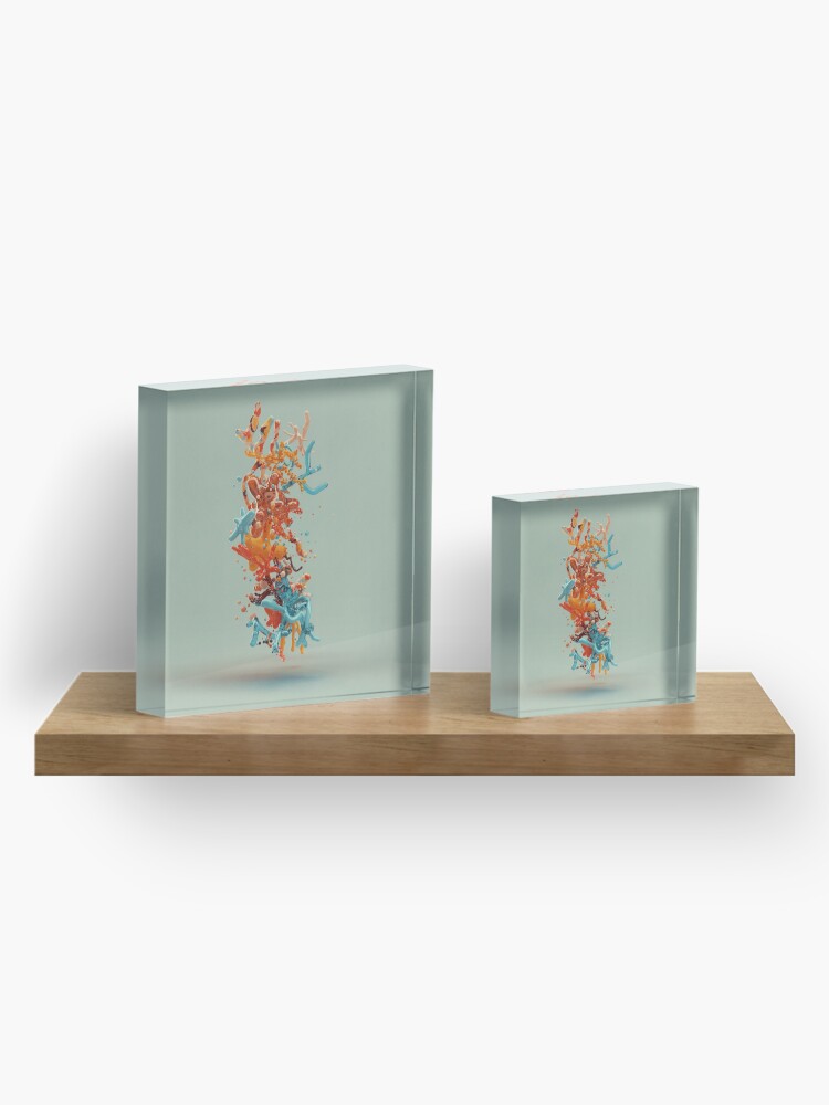 Alternate view of Liquid dance Acrylic Block