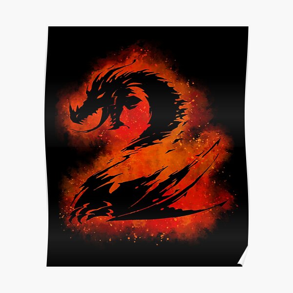 Guild Wars Watercolor Explosion Poster