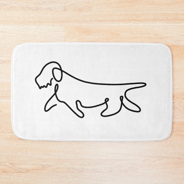 Item preview, One line Illustration of a Dachshund designed and sold by dooodles.