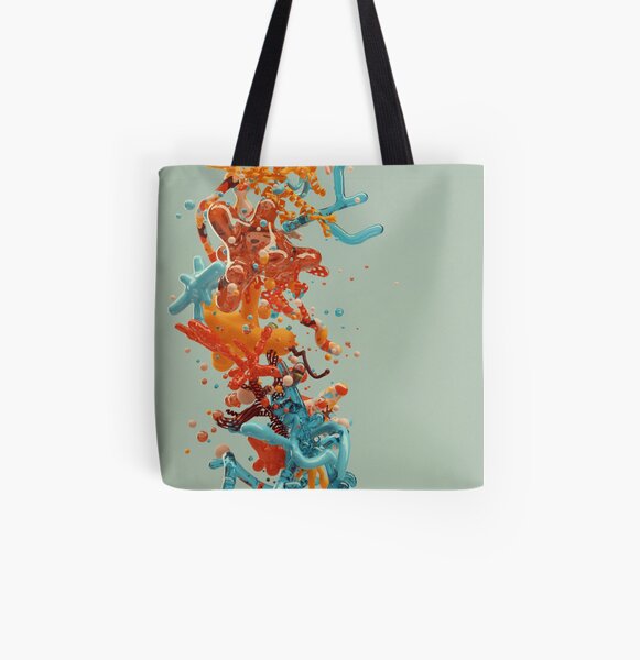 Liquid dance All Over Print Tote Bag