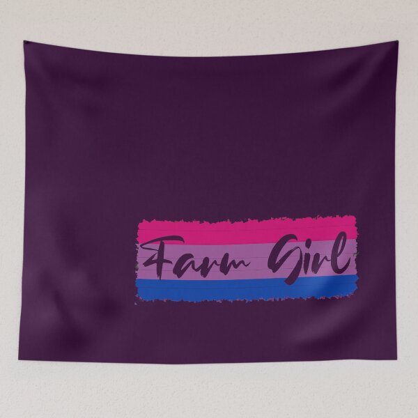Item preview, Bi Flag Farm Girl designed and sold by LochNestFarm.