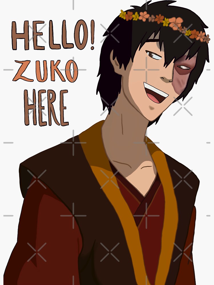 Hello Zuko Here Avatar The Last Airbender Sticker For Sale By