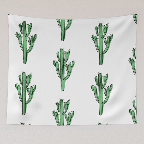 Item preview, Green Cartoon Cactus Illustration designed and sold by dooodles.