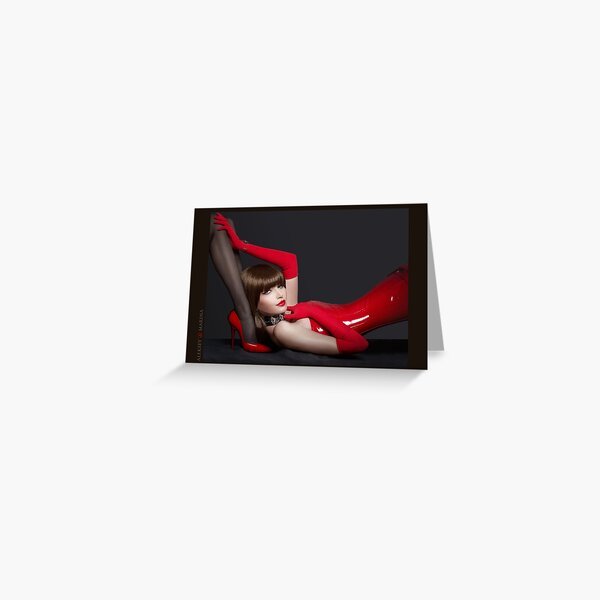 Red Mary Greeting Card