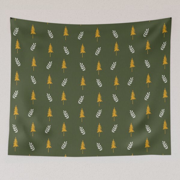Item preview, Tree with leaves repeat pattern designed and sold by abhishekarts.