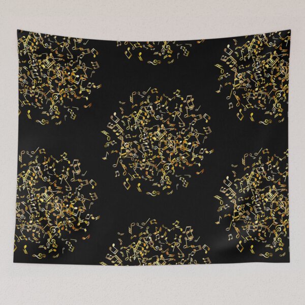 Item preview, Gold Music Notes designed and sold by MusicWonderland.