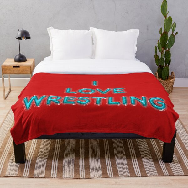 Item preview, I Love Wrestling - Turquoise designed and sold by TopPopClothing.