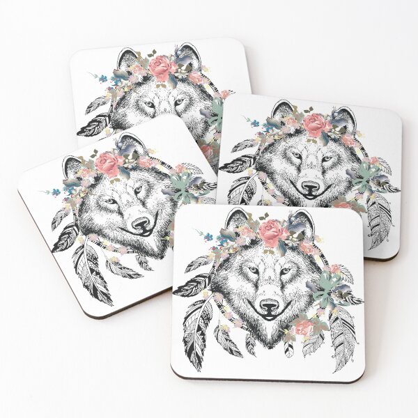 Item preview, Wolf and Feathers designed and sold by Ninjawhere.