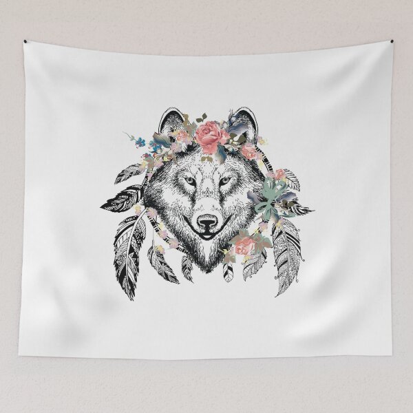 Item preview, Wolf and Feathers designed and sold by Ninjawhere.