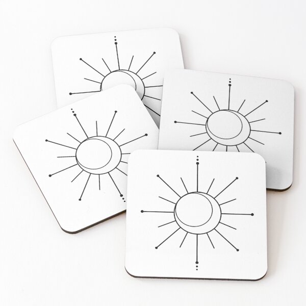 Item preview, Sun Moon Geometric Illustration designed and sold by dooodles.