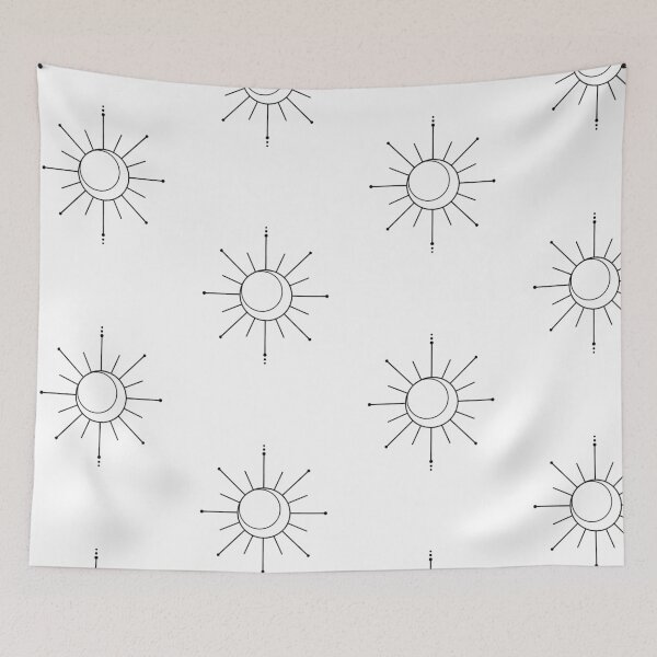 Item preview, Sun Moon Geometric Illustration designed and sold by dooodles.