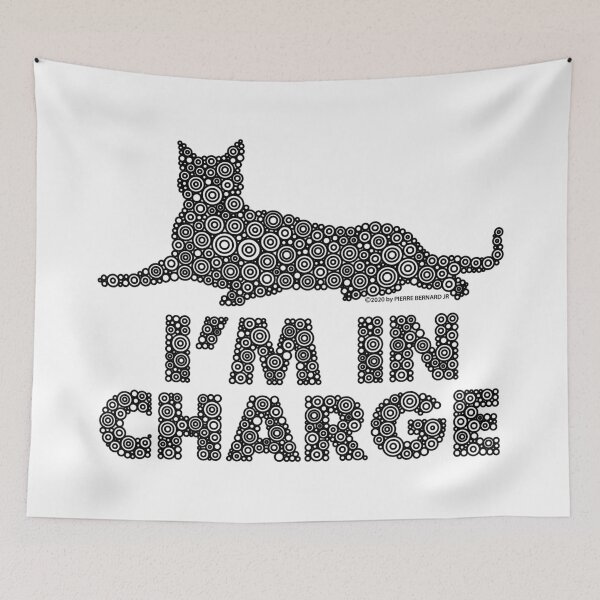 Item preview, I’m In Charge Cat Circle Design - Black designed and sold by Pierre Bernard Jr.