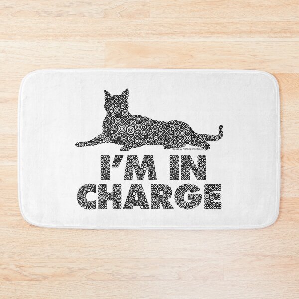 Item preview, I’m In Charge Cat Circle Design - Black designed and sold by Pierre Bernard Jr.