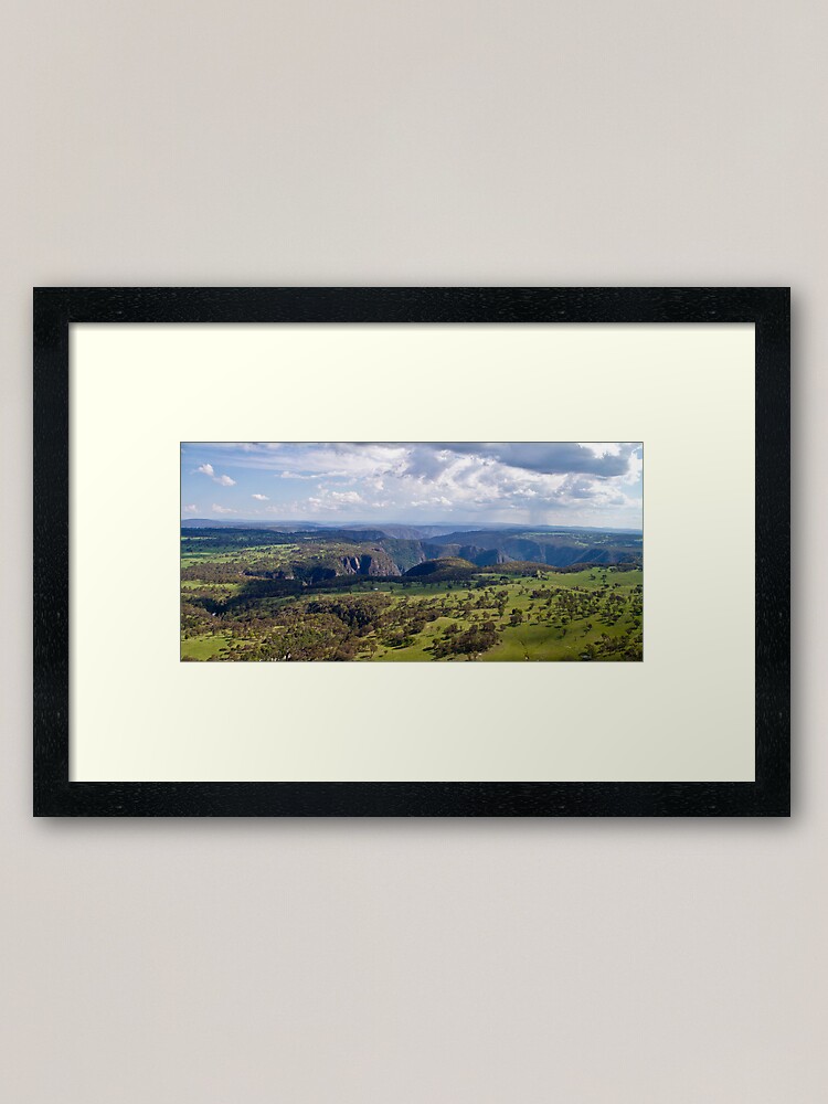 Alternate view of Wollomombi Falls Gorge Framed Art Print
