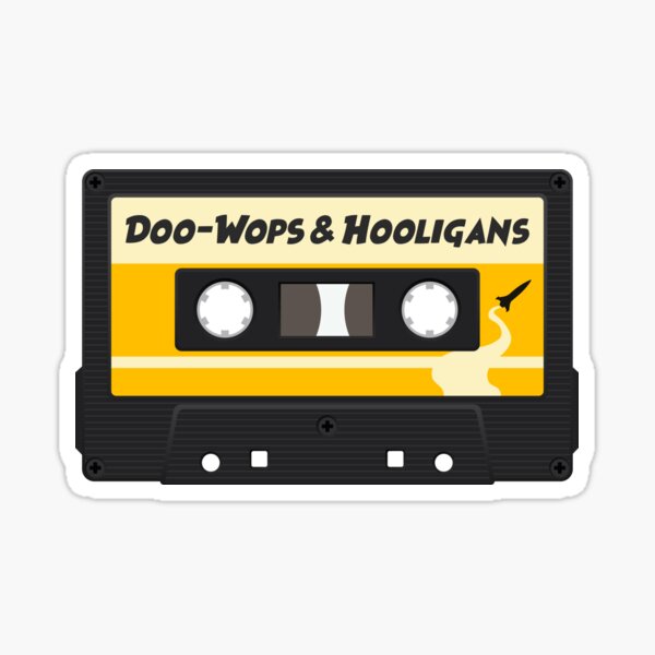 Cinta de cassette Doo-Wops y Hooligans Pegatina