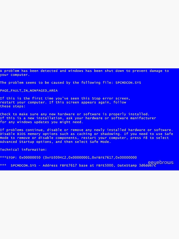 Screen Of Death Windows Memory Issues Bsod Memory Management Ssd